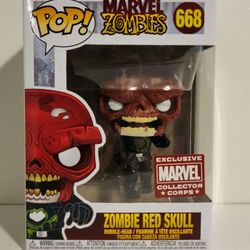 Funko Zombie Red Skull Marvel Collector Corps Exclusive 