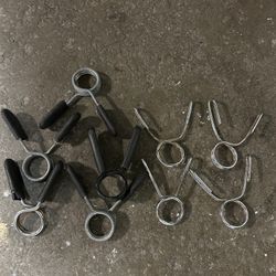 9 Exercising Bar And Dumbbell Clamps 