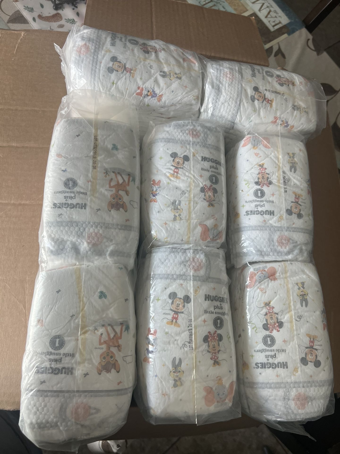 Box Of Diapers Size 1 