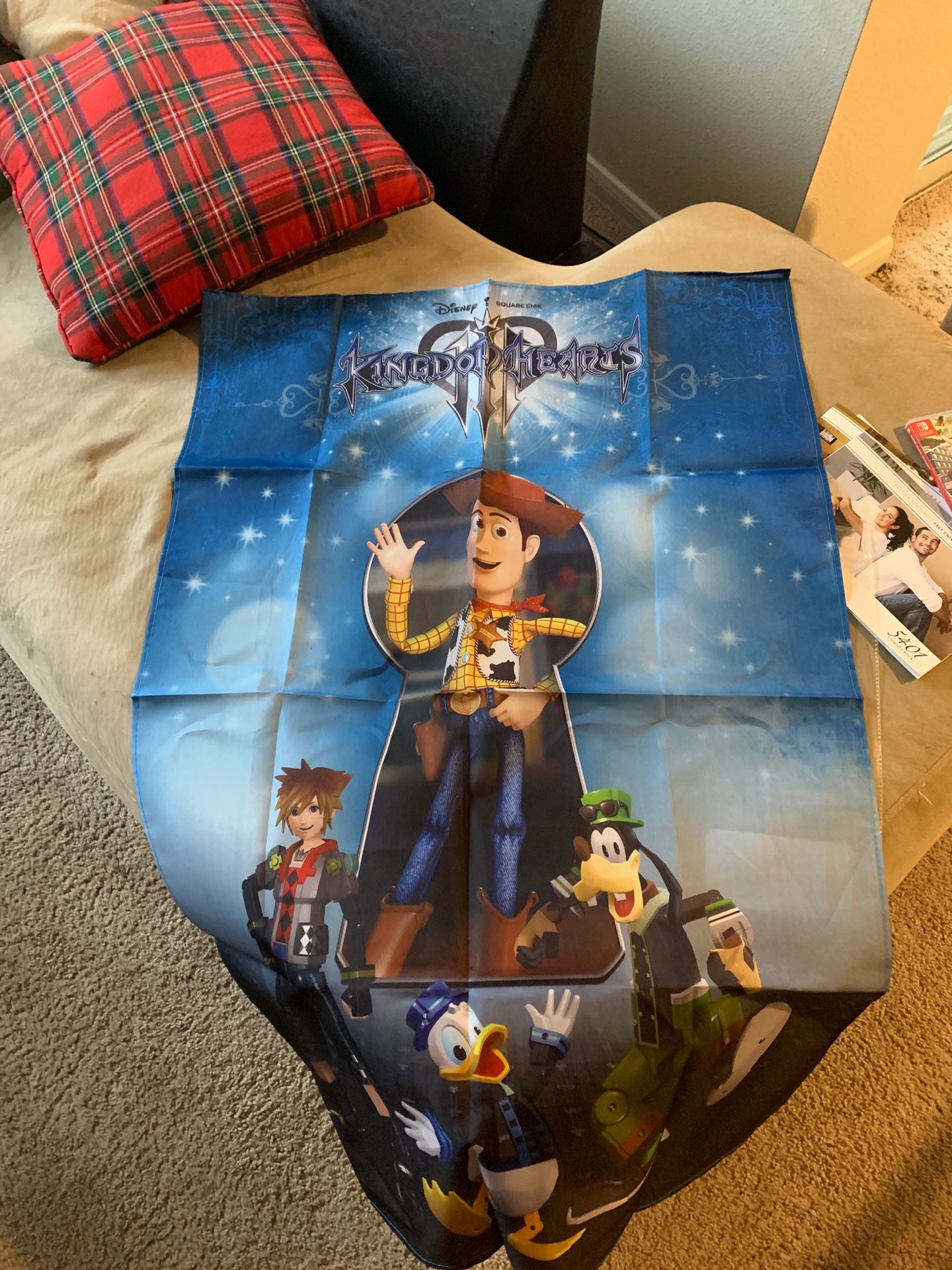 Kingdom Hearts 3 scroll poster