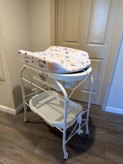 HONEY JOY Baby Bathtub with Stand, 2-in-1 Bath Tub & Changing Table.