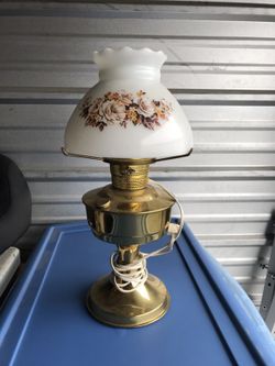 Brass table lamp