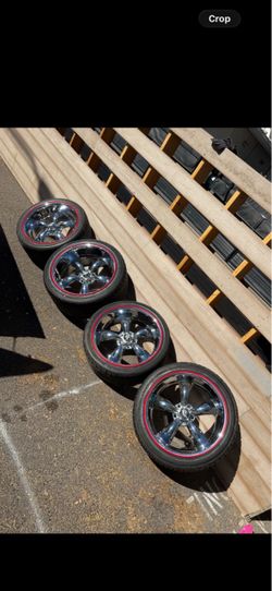 chrome rims and tires