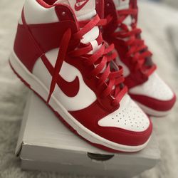 7y Red & White Dunks ! 