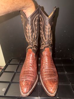 Alligator Western Cowboy Boots (brown) – Size 11.5