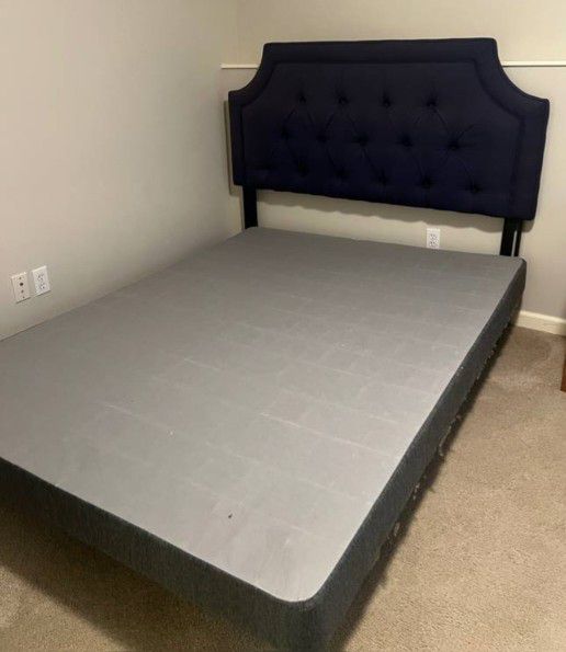 Queen Bed Frame- Box Spring Optional 