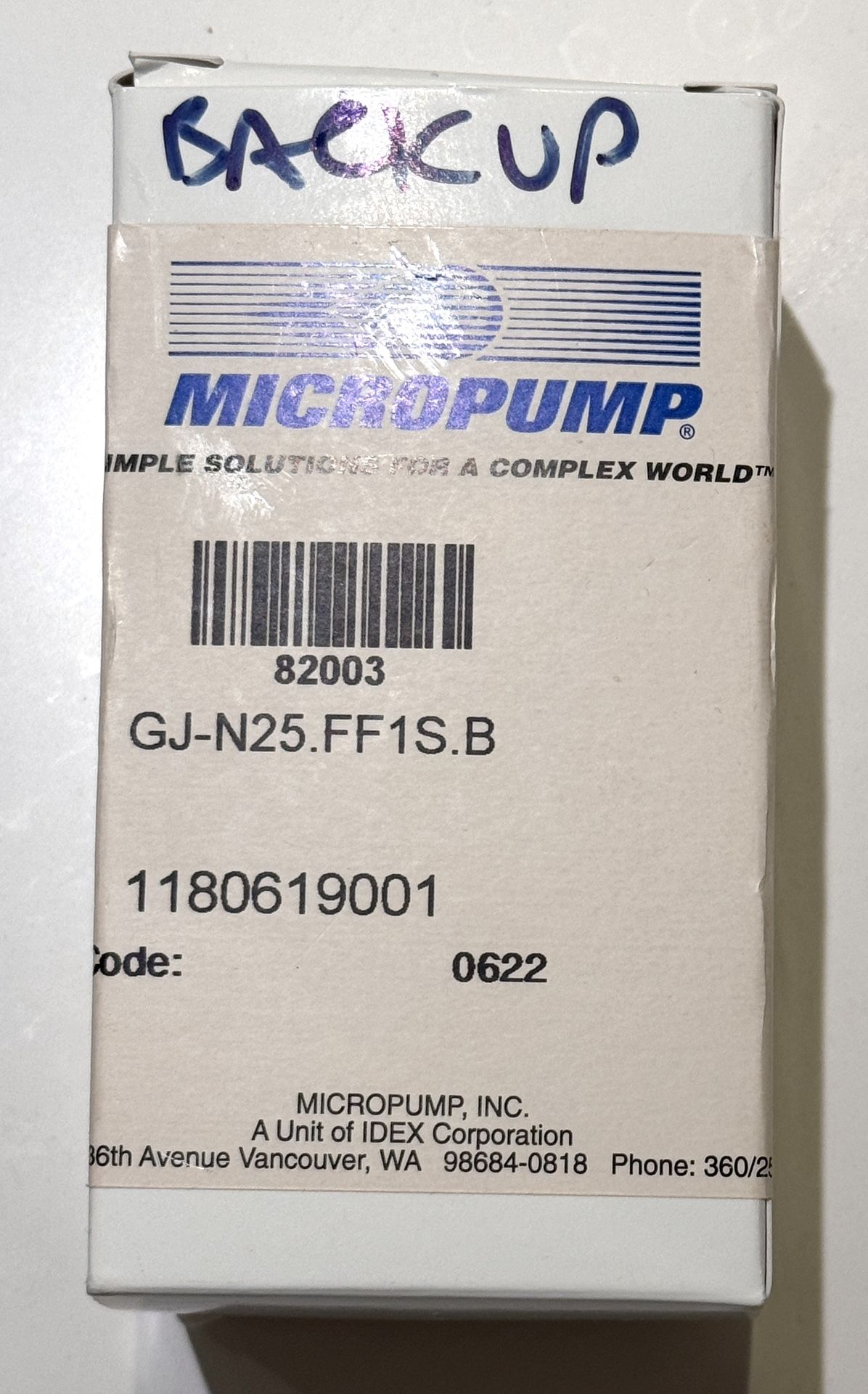 MICROPUMP 81486 GJ-N25.FF1S.B MAGNETIC DRIVE GEAR PUMP N3M - NEW