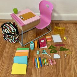 Our Generation American girl style school Desk And Supplies 