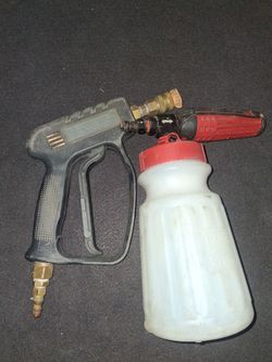 Pressure washer pistol and foam cannon