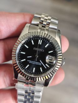 Custom Seiko Datejust Watch 36mm