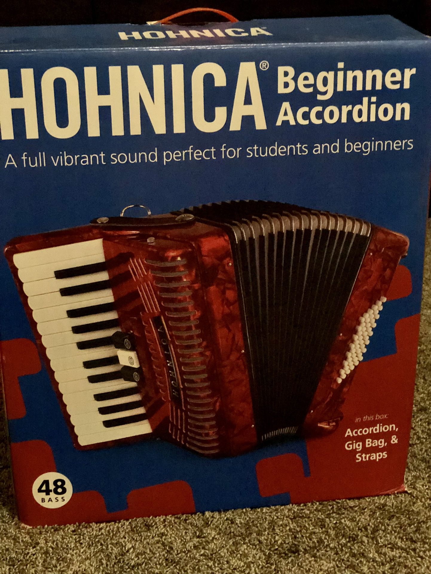 Hohnika beginner accordion 48 bass
