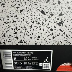 Jordan Retro 4 Bred Reimagined 