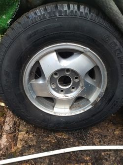 Winter is coming... Cooper Discover M+S LT245/175/R-16"  Studded snow tires on GMC factory rims.