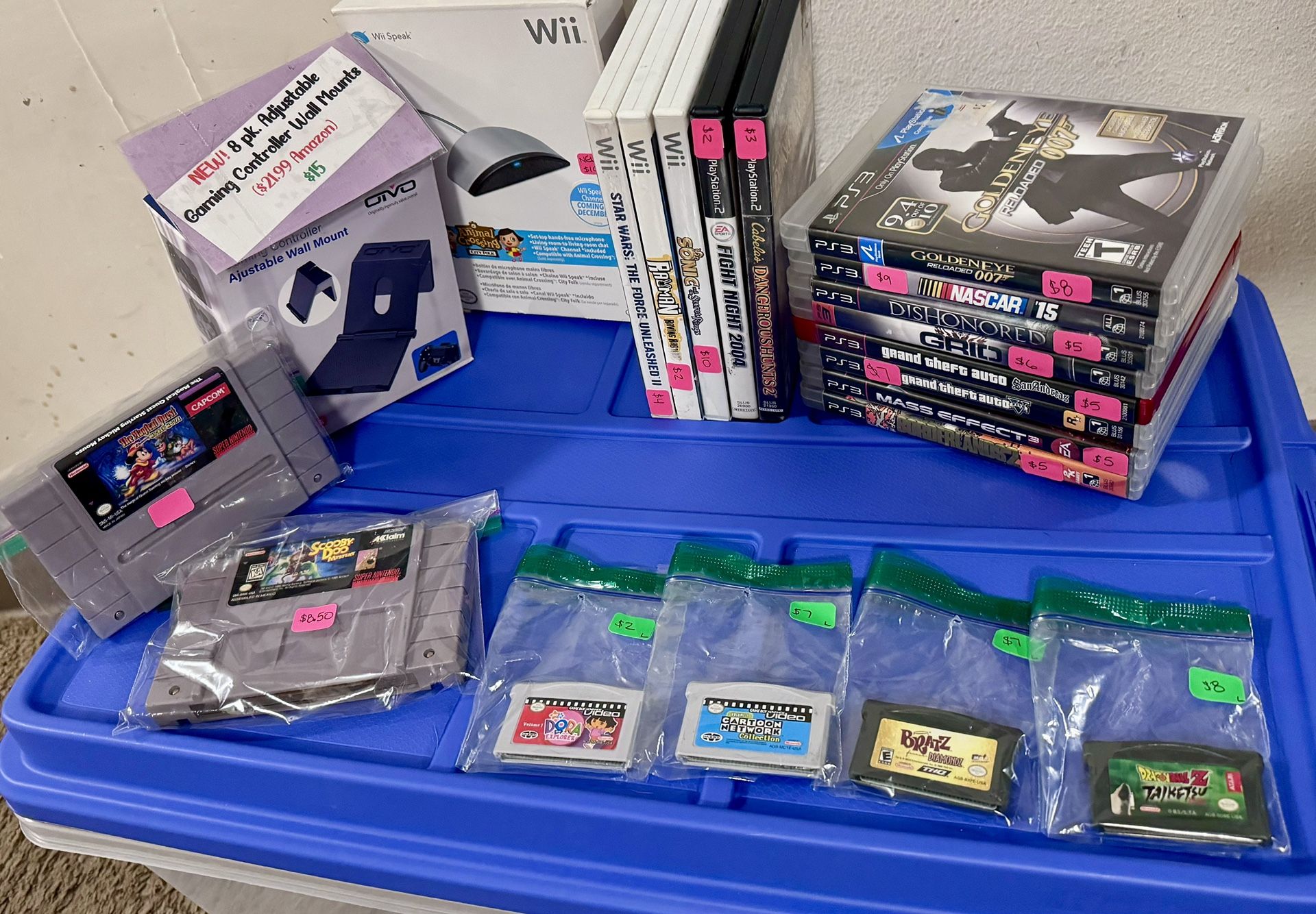 PS3, Wii, Gameboy Advance, SNES Games And Accessories