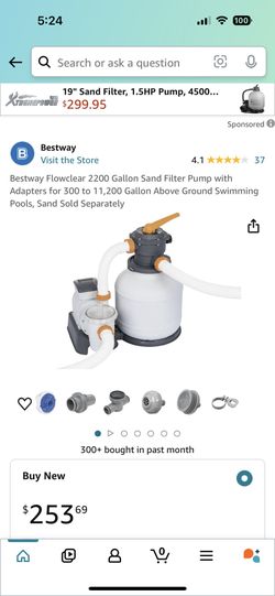 Bestway Flow clear 2200 Pool Sand Filter (unopened)