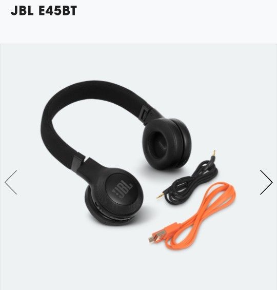 JBL E45BT Headphones USED