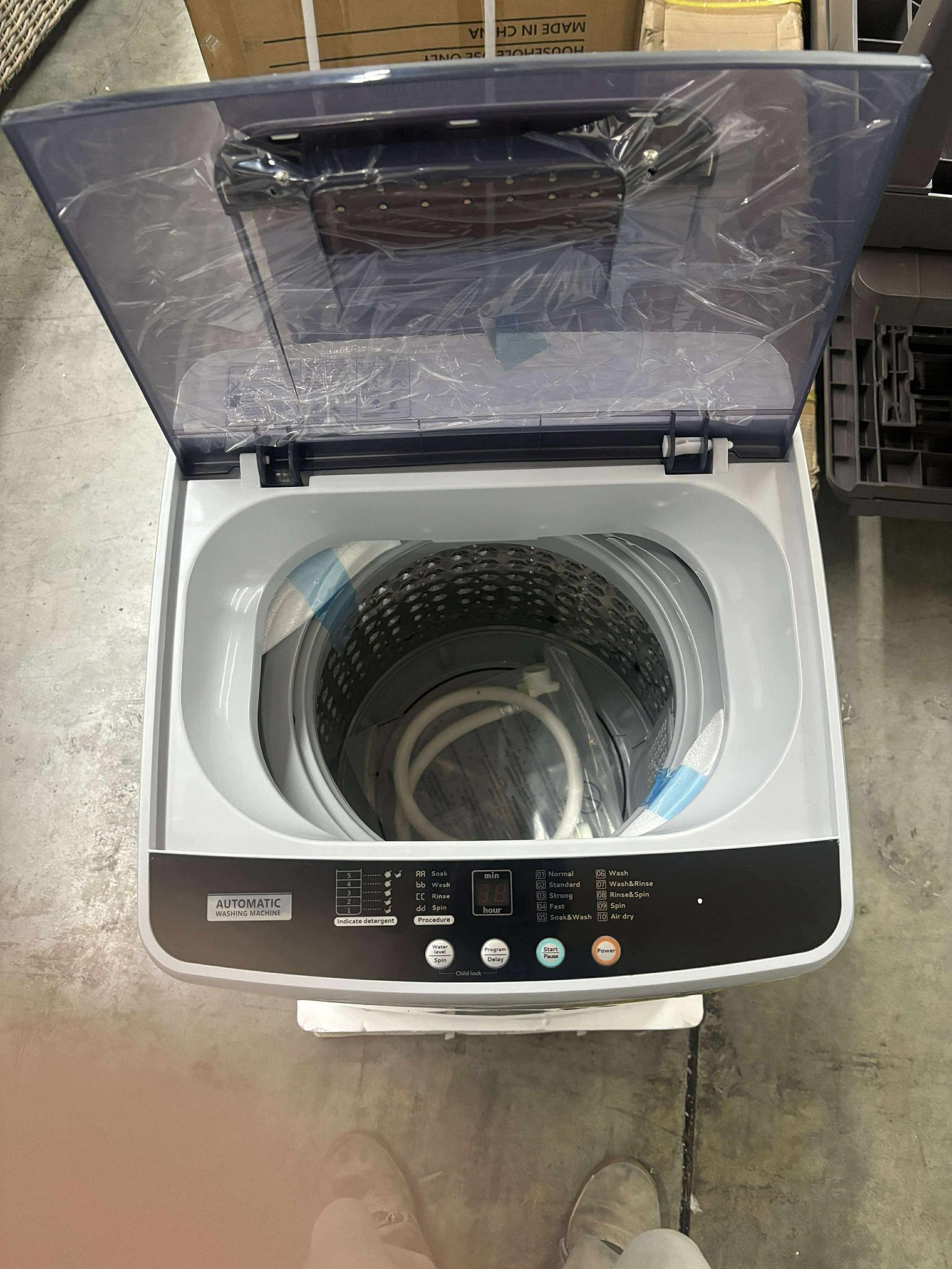 1.03cu.ft Portable Washer, 8.8Lbs Capacity Small Portable Washing Machine  with 10 Programs 5