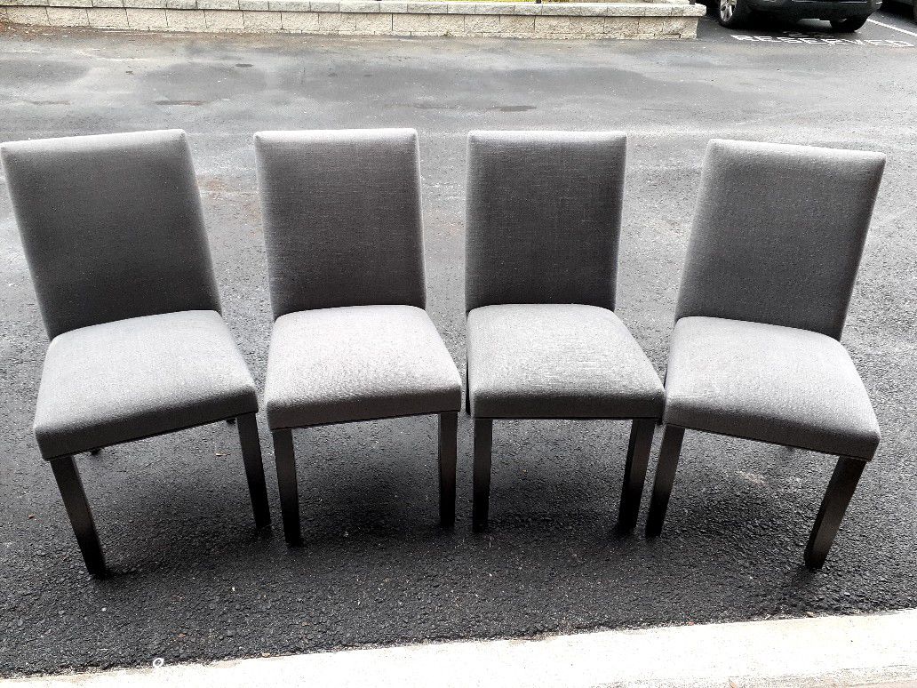 Gray chair dinning (set of 4)
