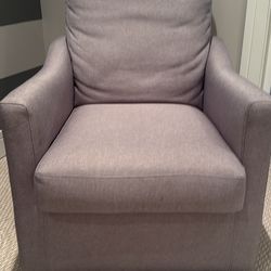 Grey Linen rocking chair