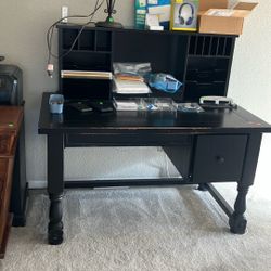 Pottery barn Desk With Hutch 