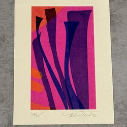 1973 Abstract Serigraph by Jackie Reed (commissioned by Tom Juda) (2/20) Lot 9