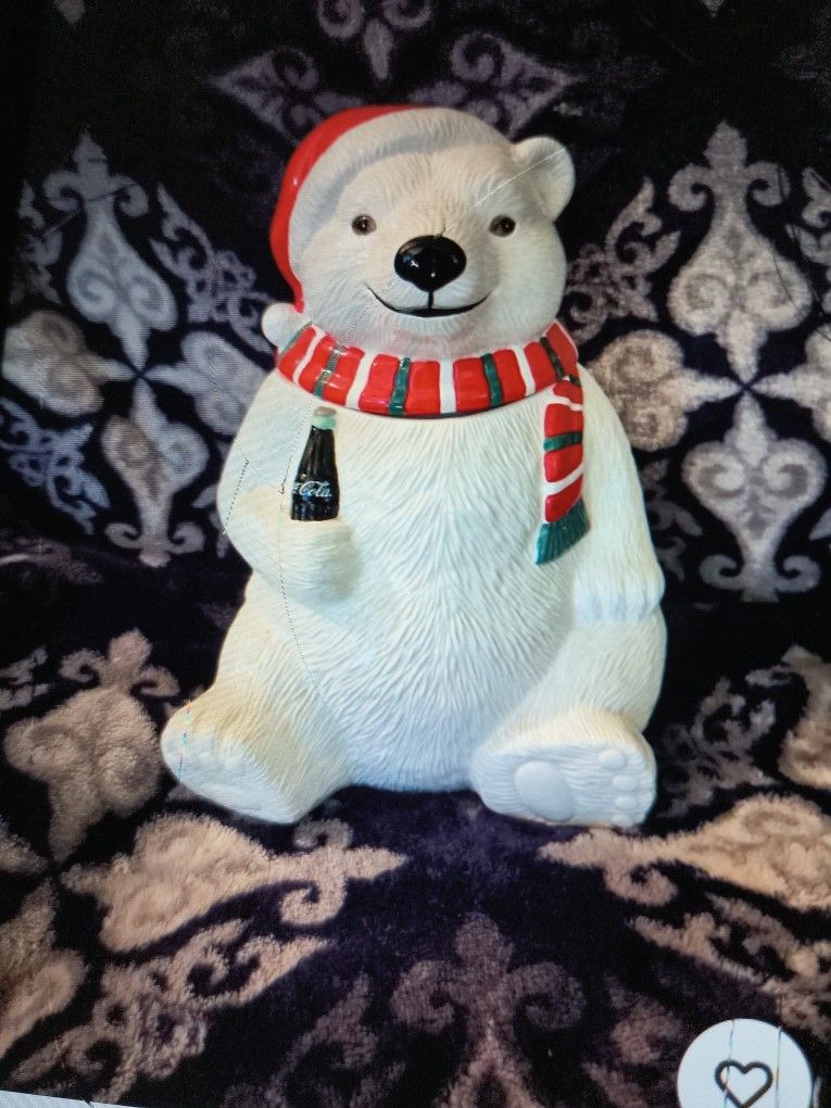 Vintage Ceramic Coca Cola Cookie Jar