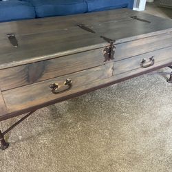 Farmhouse Wood Coffee Table 