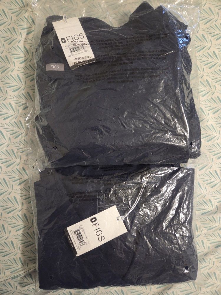 Navy Blue Figs Scrubs