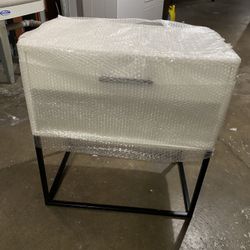 Two Black And White Night Stands