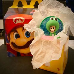 McDonald's Super Mario Bros Luigi Frog Costume Figure