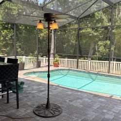 Outdoor Patio Stand Alone Fan/light