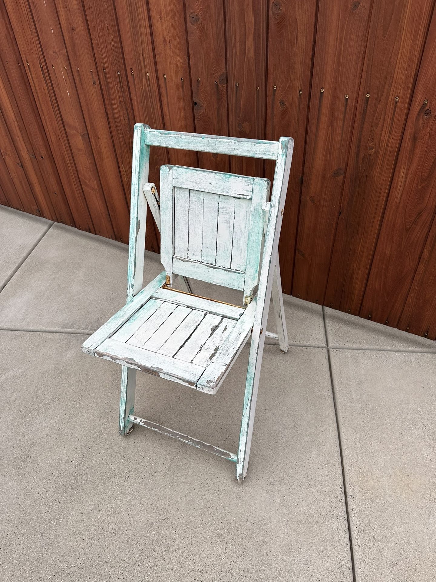 Old Wooden Folding Chair