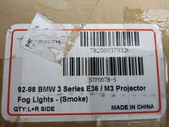 92-98 BMW Fog Lights SMOKE