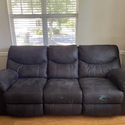Sofa W/ 2 end Recliners 