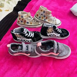 Kids Vans And Converse Size 9c