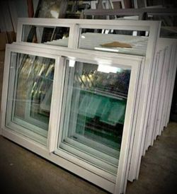 White Vinyl Double Pane Windows