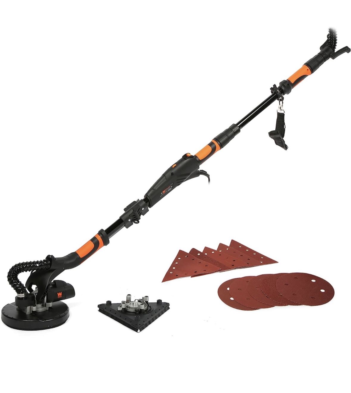 WEN DW5084 5-Amp 2-in-1 Variable Speed Dual-Head Drywall Sander with 15-Foot Dust Hose , Black