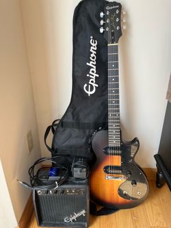 Electric Guitar Les Paul Model SL Epiphone With Amp