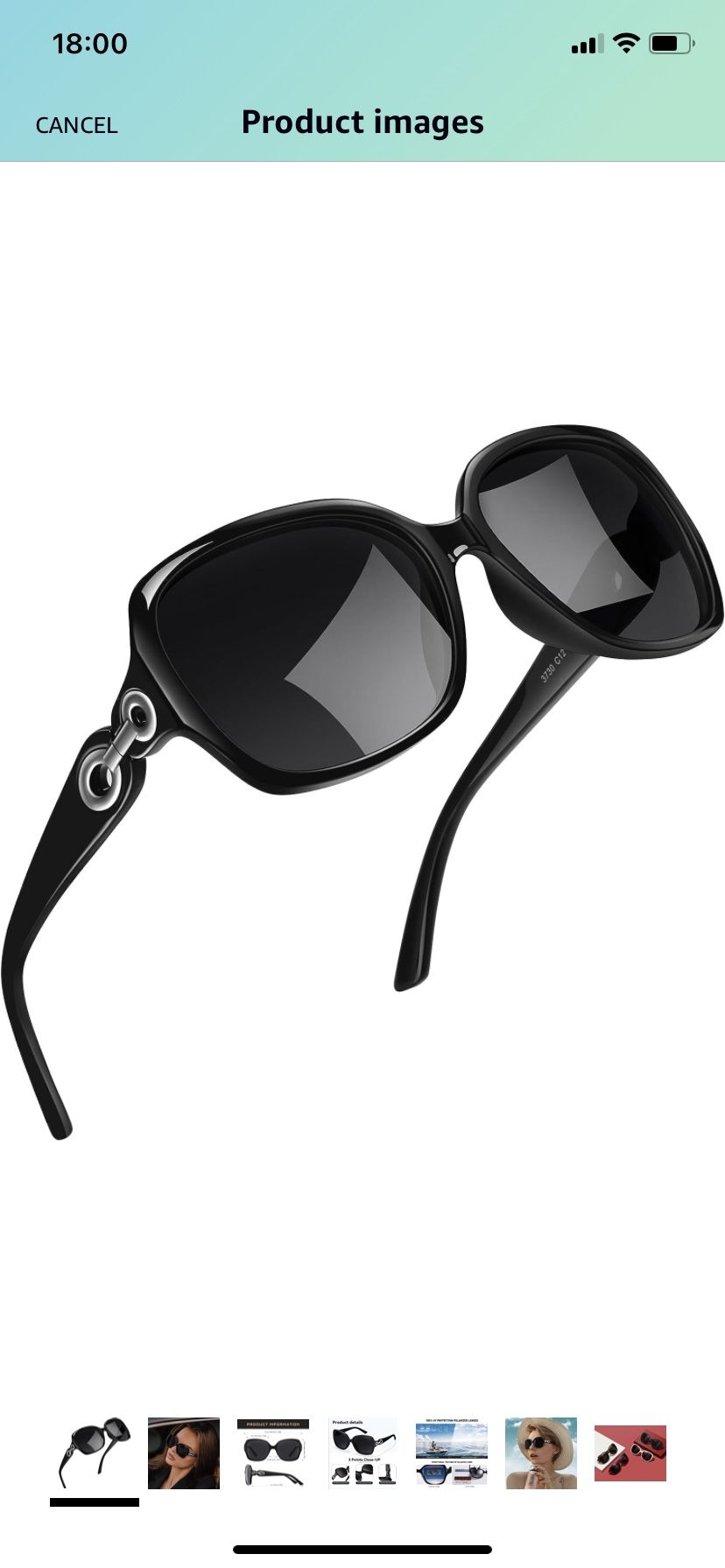 Sunglasses Womens Oversized Polarized Sunglasses - Trendy Square Retro Sun Glasses Big Shades UV400 Protection ( please follow my page all brand new )