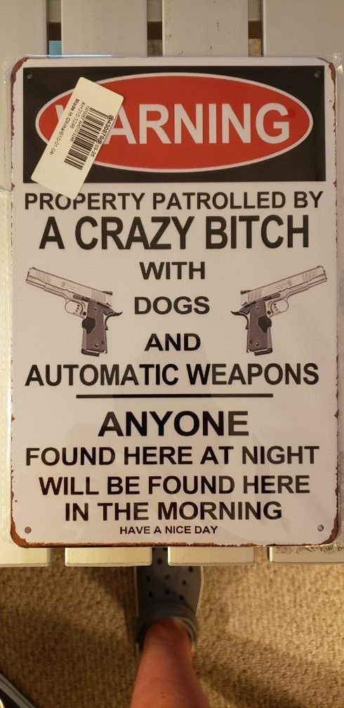PROPERTY PATROLED BY........Metal SIGN