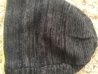 Boys Shaun White beanie grey & lime green