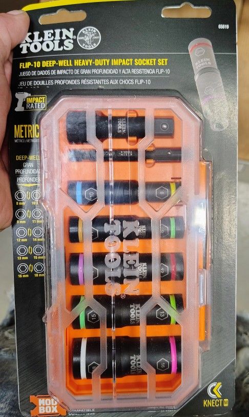 FLIP-10 DEEP-WELL HEAVY-DUTY IMPACT SOCKETS