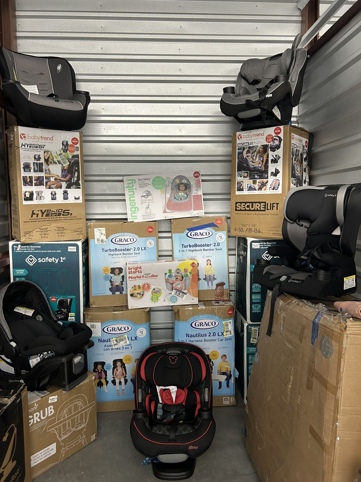Car Seats Strollers, Baby Bouncers, Baby Cribs And Much More All Brand New Starting At $80 And Up 