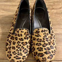Dansko leopard suede loafers