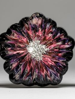 Resin Art Flower-Shaped Decorative tray
