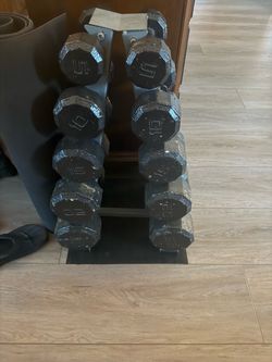 Dumbbells with stand