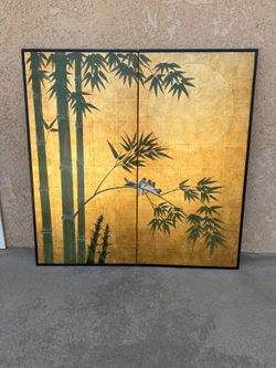 Japanese folding wall hanging picture