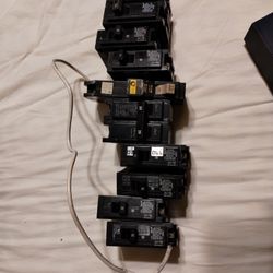 Misc Electric Breakers 20amp, Double 20 & 50 Amp Too