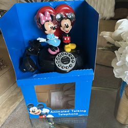 Disney Mickey And Minnie Animated Talking Telephone 