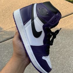 Air Jordan 1 Of High Purple Court 2.0 Size 9.5 With Box